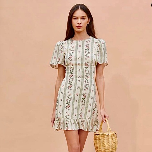 Reformation Beesley Floral Minidress NEW - Picture 1 of 6